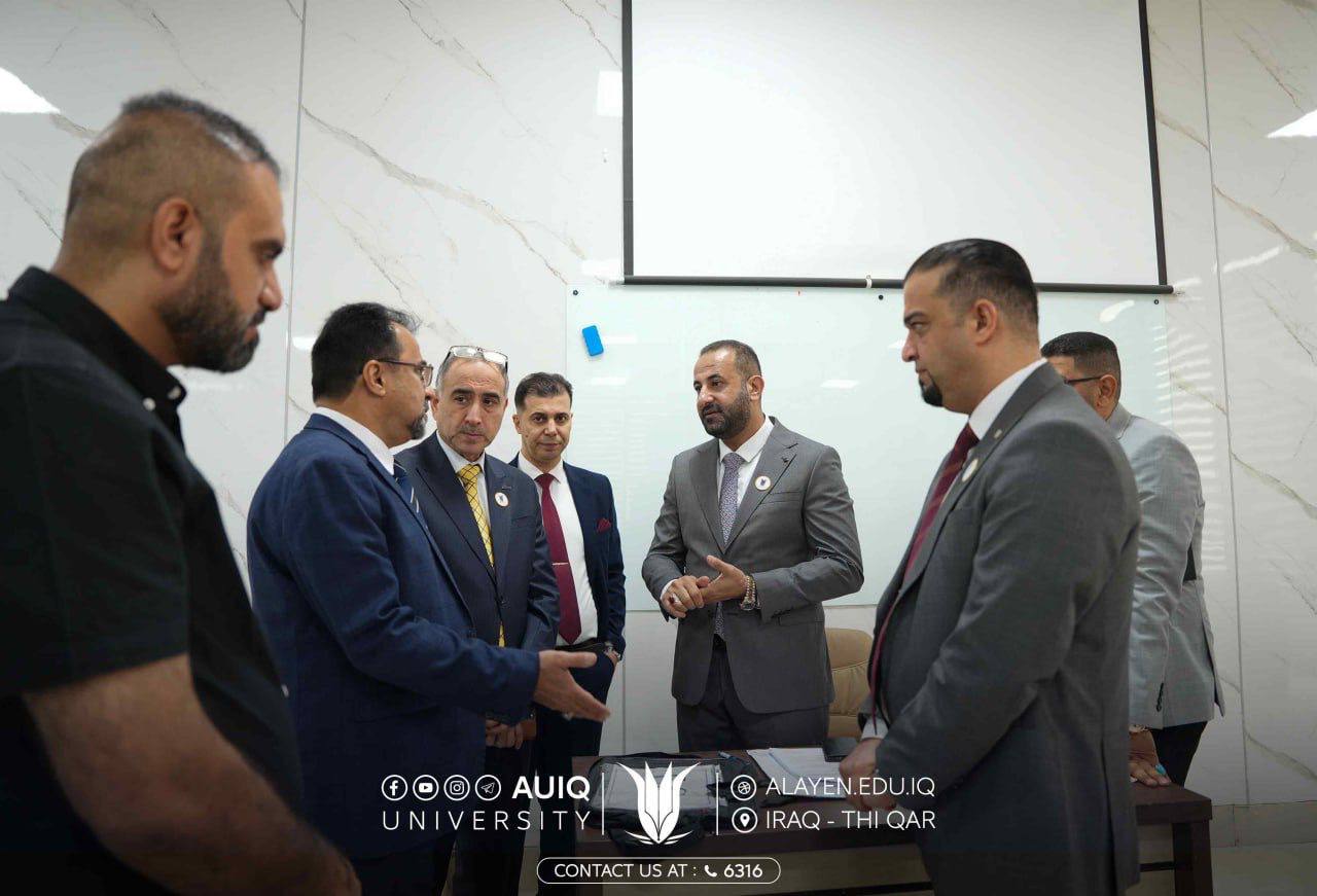 The Deputy Chancellor of Al-Ayen Iraqi University monitors the progress ...