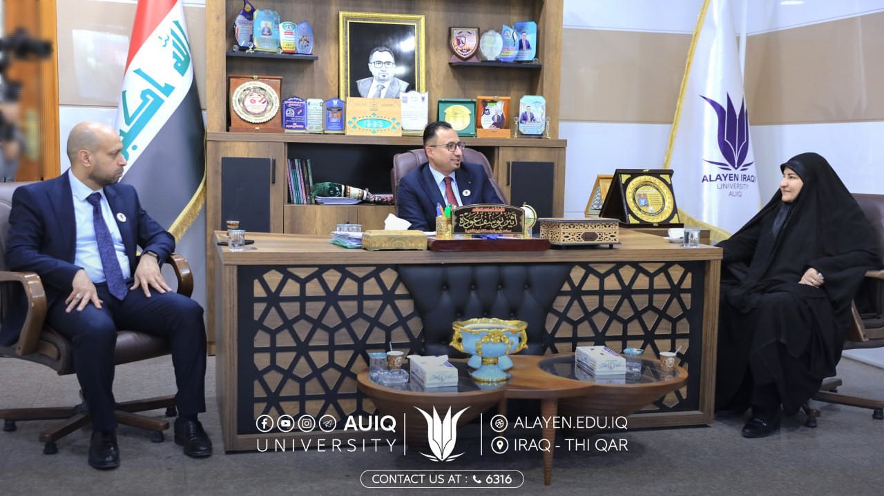 Al-Ayen Iraqi University receives Member of Parliament Ala Al-Nashi.